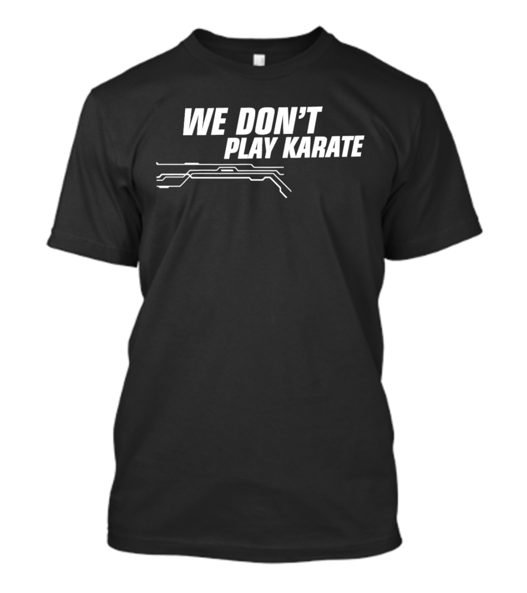 WE DON’T PLAY KARATE Circuit Line T-Shirt