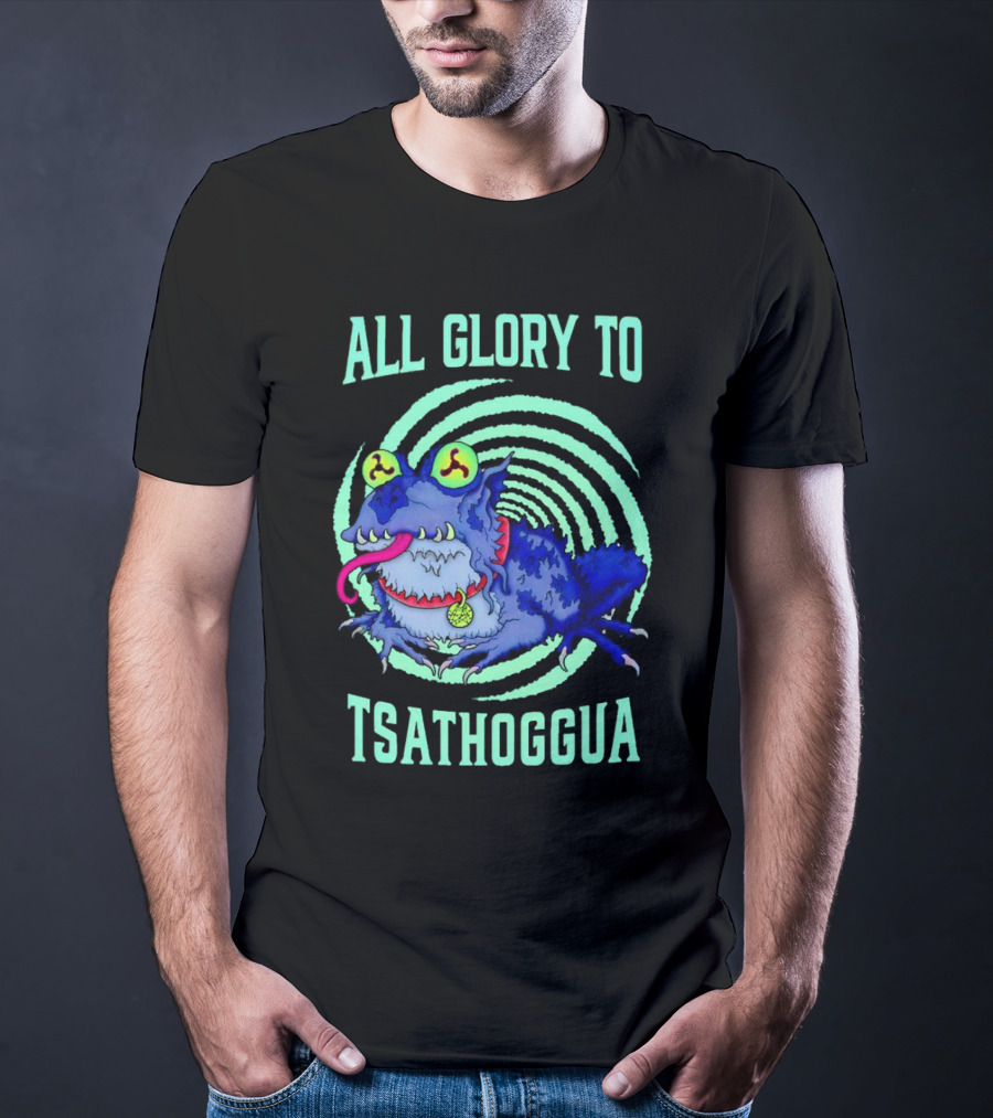 All Glory To Tsathoggua Spiral Eyed Creature T-Shirt