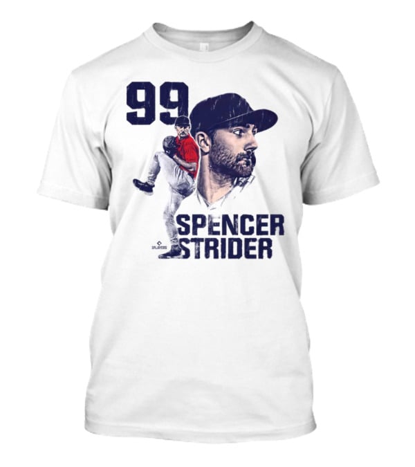 Spencer Strider 99 Atlanta Braves Vintage Players T-Shirt