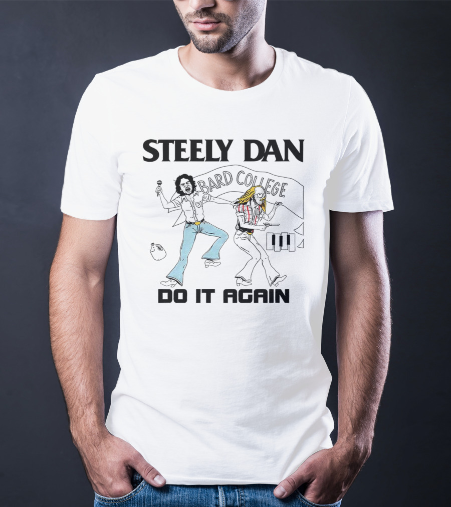 Steely Dan Bard College Do It Again Retro Music Skate Roller Disco Vintage T-Shirt