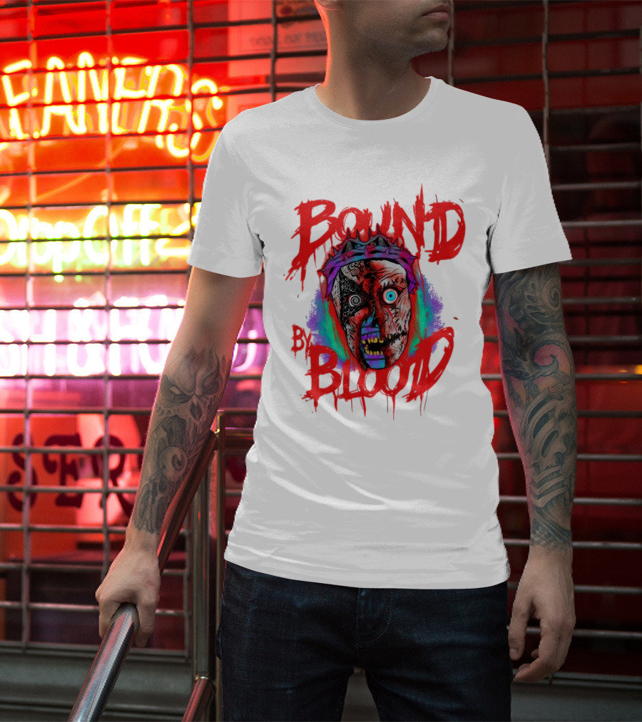 Bound By Blood Horror Mask Horror Clown T-Shirt