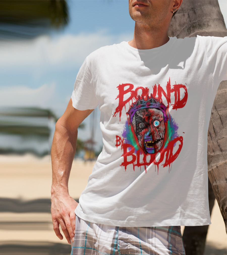 Bound By Blood Horror Mask Horror Clown T-Shirt