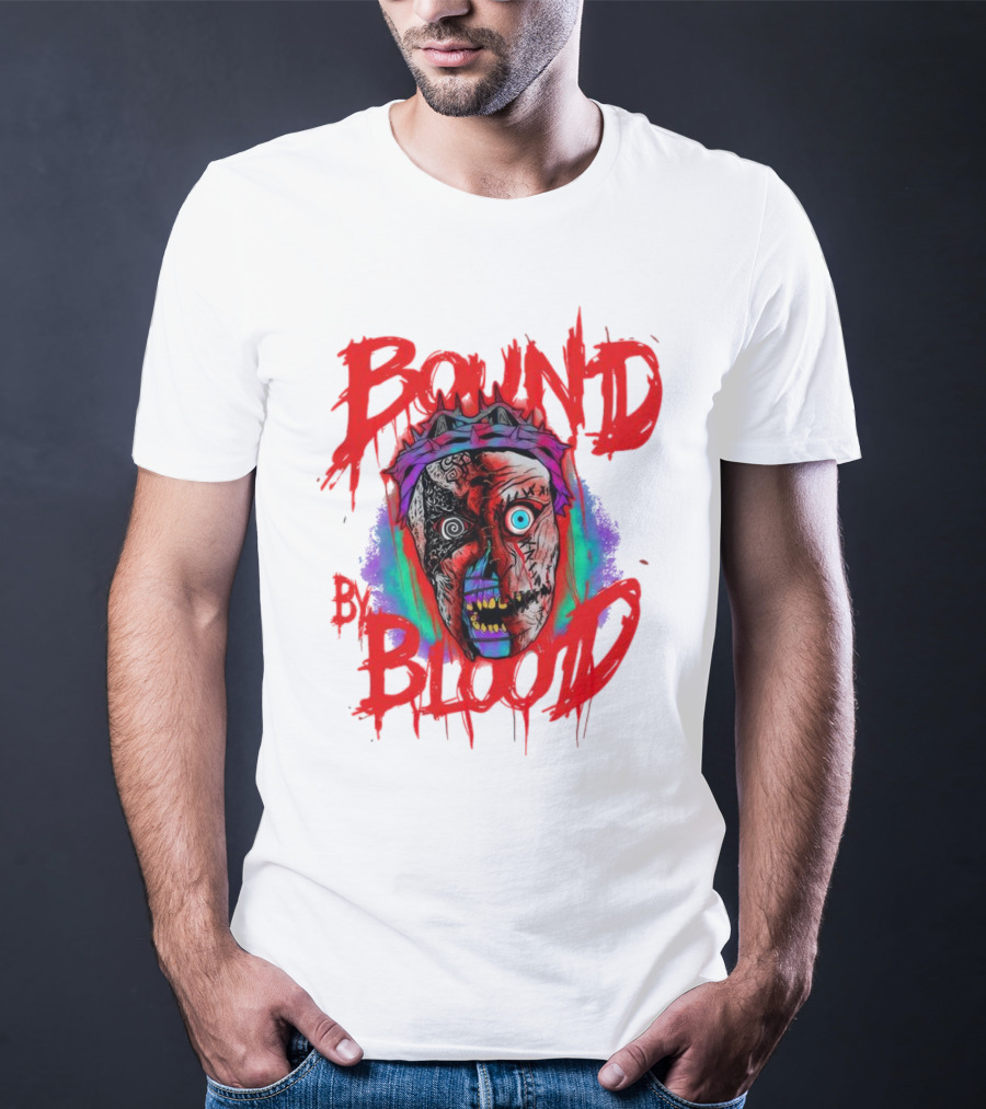 Bound By Blood Horror Mask Horror Clown T-Shirt