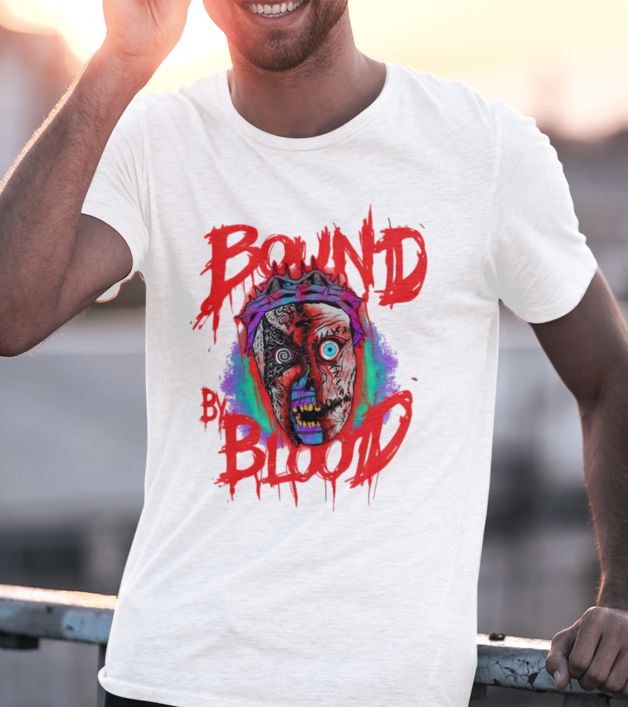Bound By Blood Horror Mask Horror Clown T-Shirt