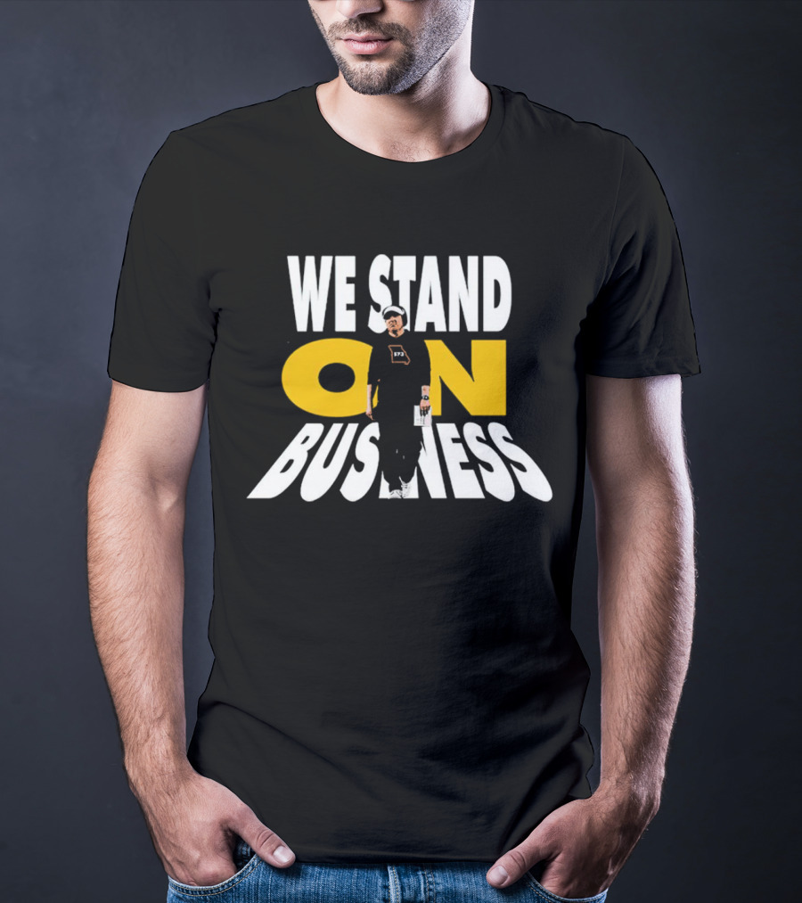 We Stand On Business 673 Brand Apparel Icon With Figure T-Shirt