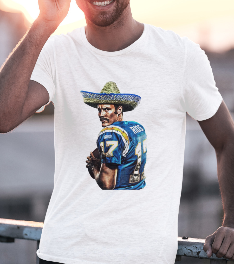 Rios 17 Los Angeles Chargers Sombrero T-Shirt