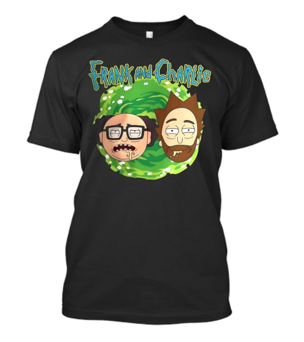 Frank And Charlie Rick And Morty Portal Faces T-Shirt