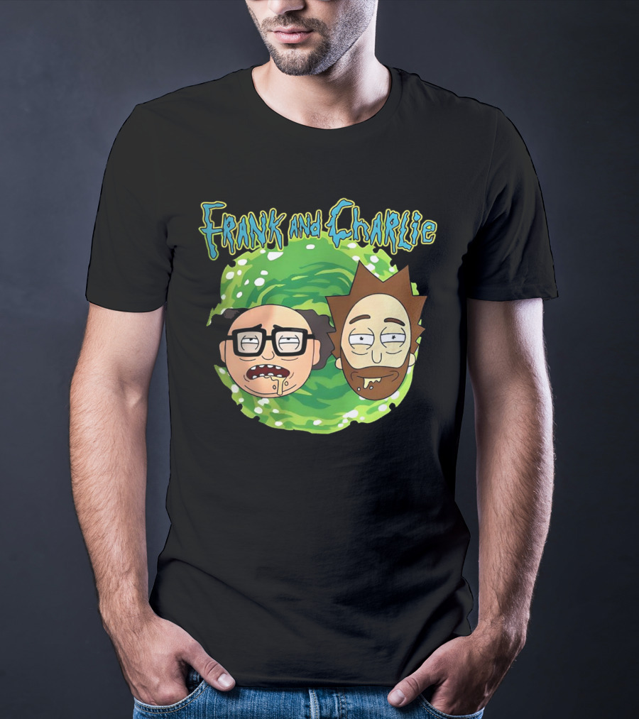 Frank And Charlie Rick And Morty Portal Faces T-Shirt