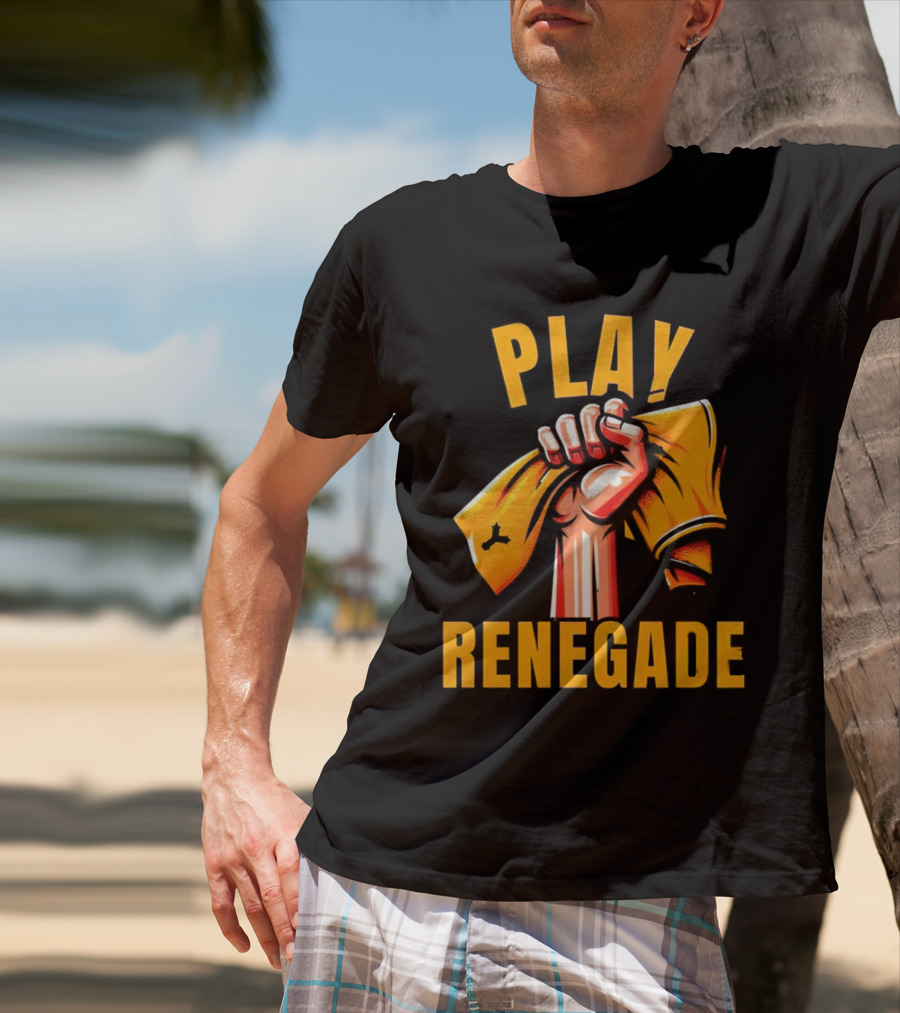 Play Renegade Hand Holding Yellow Towel T-Shirt