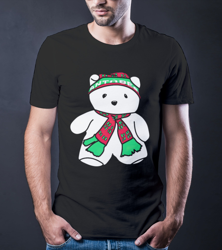 Santa Bear Minnesota Christmas Festive Holiday Teddy T-Shirt