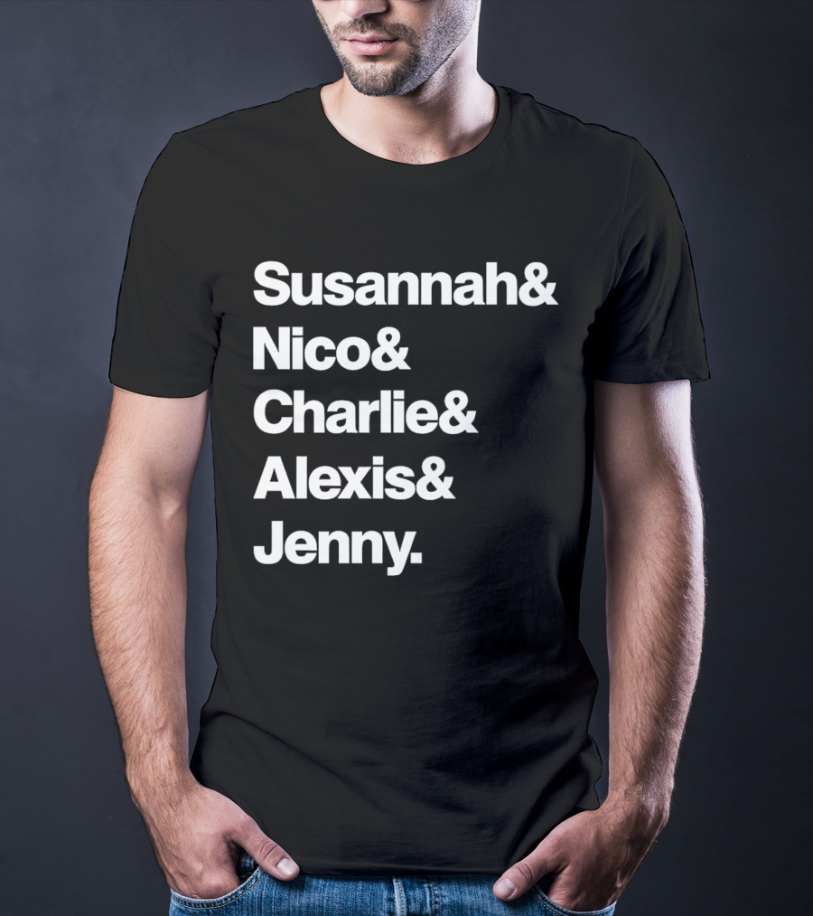 Susannah Nico Charlie Alexis Jenny Ampersand Series T-Shirt