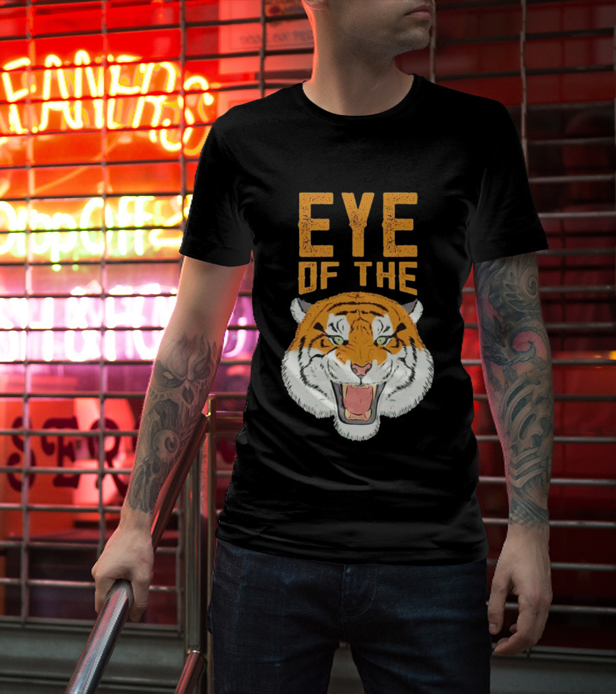 Eye Of The Tiger Fierce Roaring Tiger Face T-Shirt