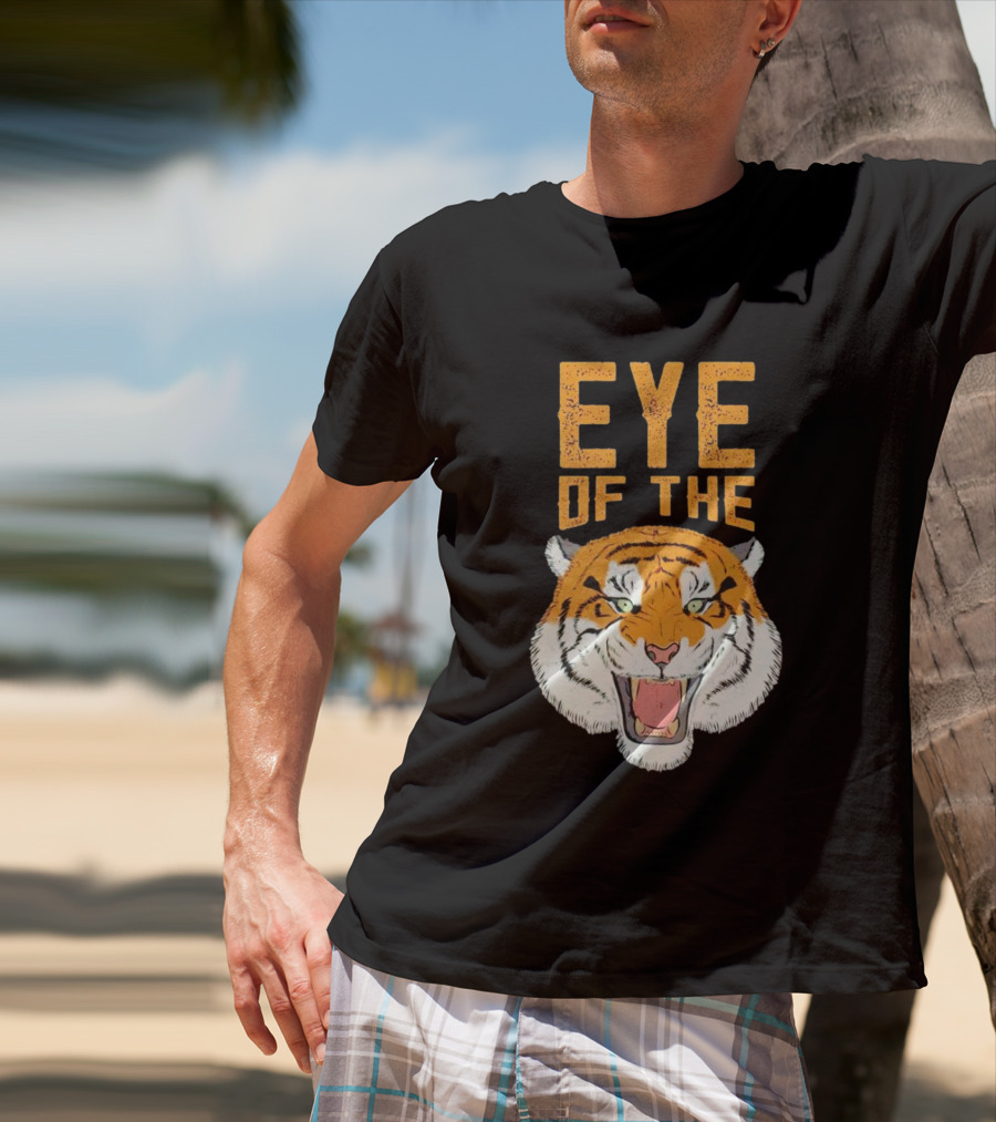 Eye Of The Tiger Fierce Roaring Tiger Face T-Shirt