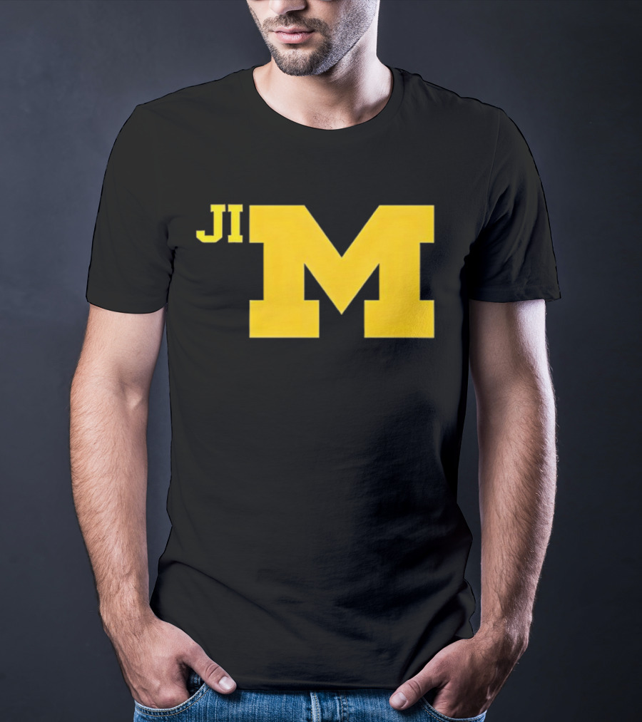 Jim Harbaugh Michigan Wolverines Big M T-Shirt