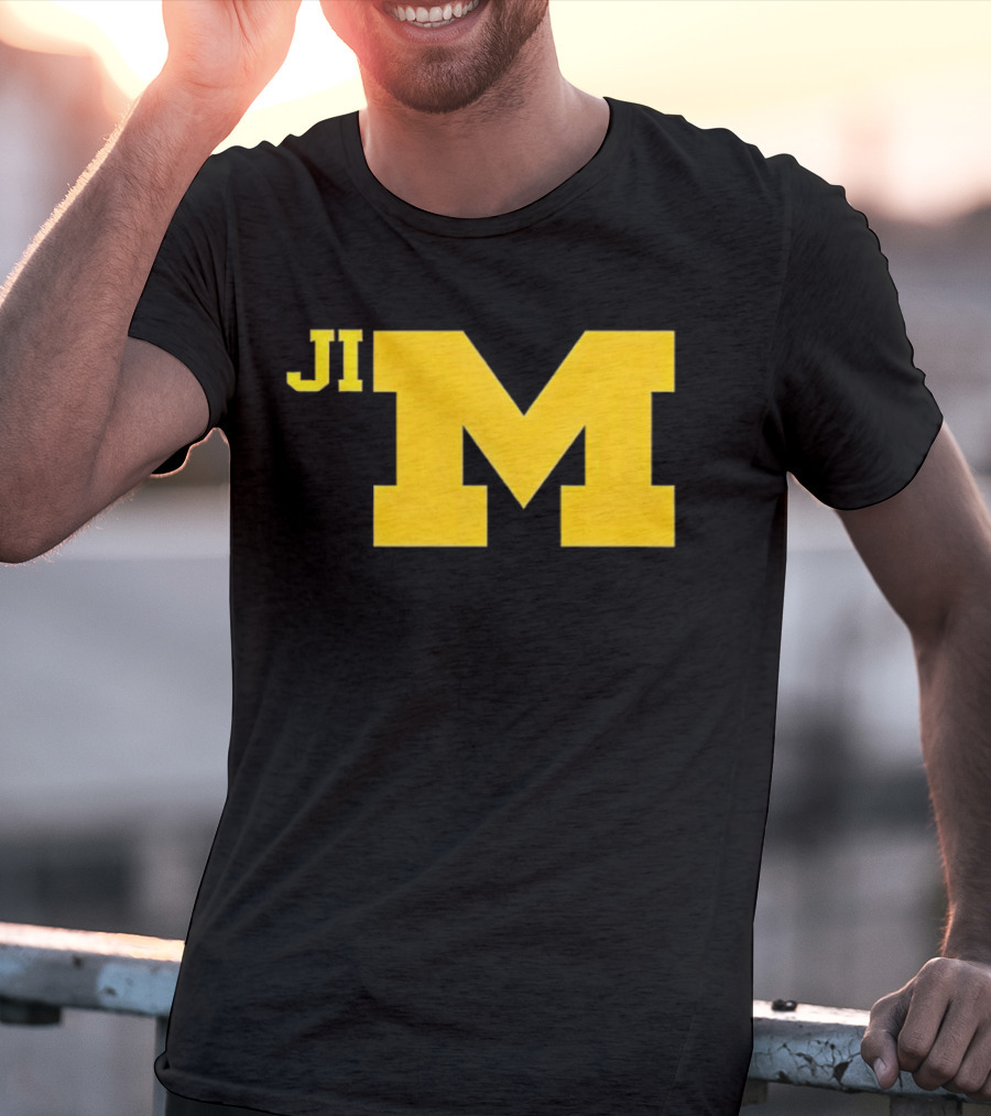 Jim Harbaugh Michigan Wolverines Big M T-Shirt