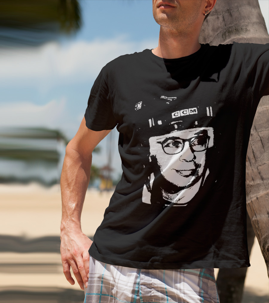 Rick Moranis CCM Hockey Helmet Iconic T-Shirt