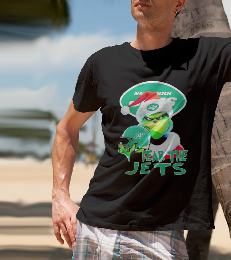 New York Jets Grinch Fear The Jets Christmas T-Shirt