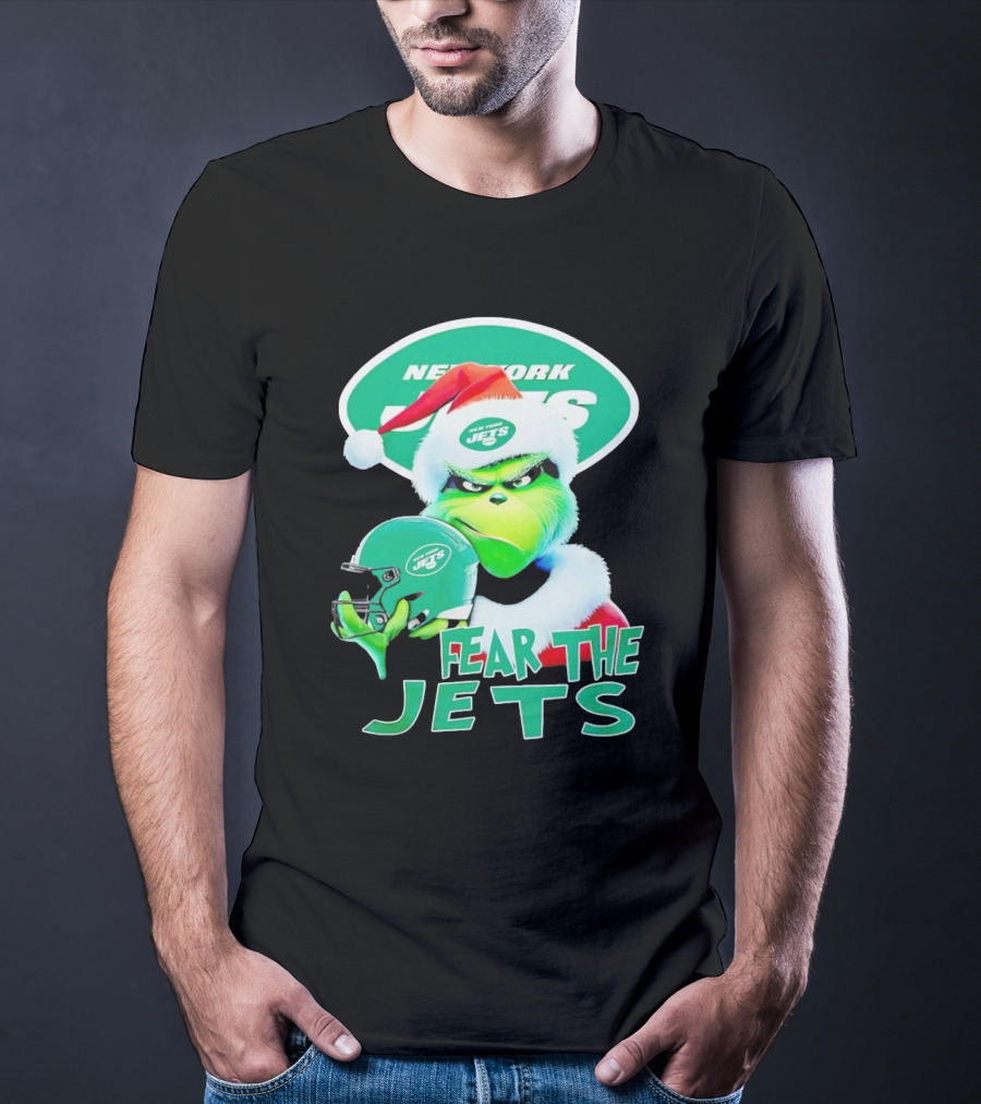 New York Jets Grinch Fear The Jets Christmas T-Shirt