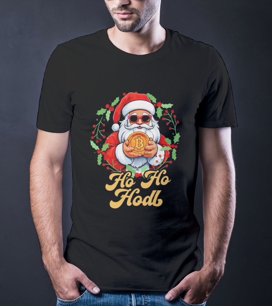 Ho Ho Hodl Santa Bitcoin Christmas T-Shirt