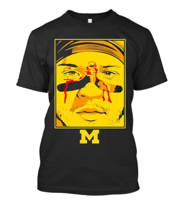 Blake Corum Game Face Michigan Wolverines Football Yellow M T-Shirt