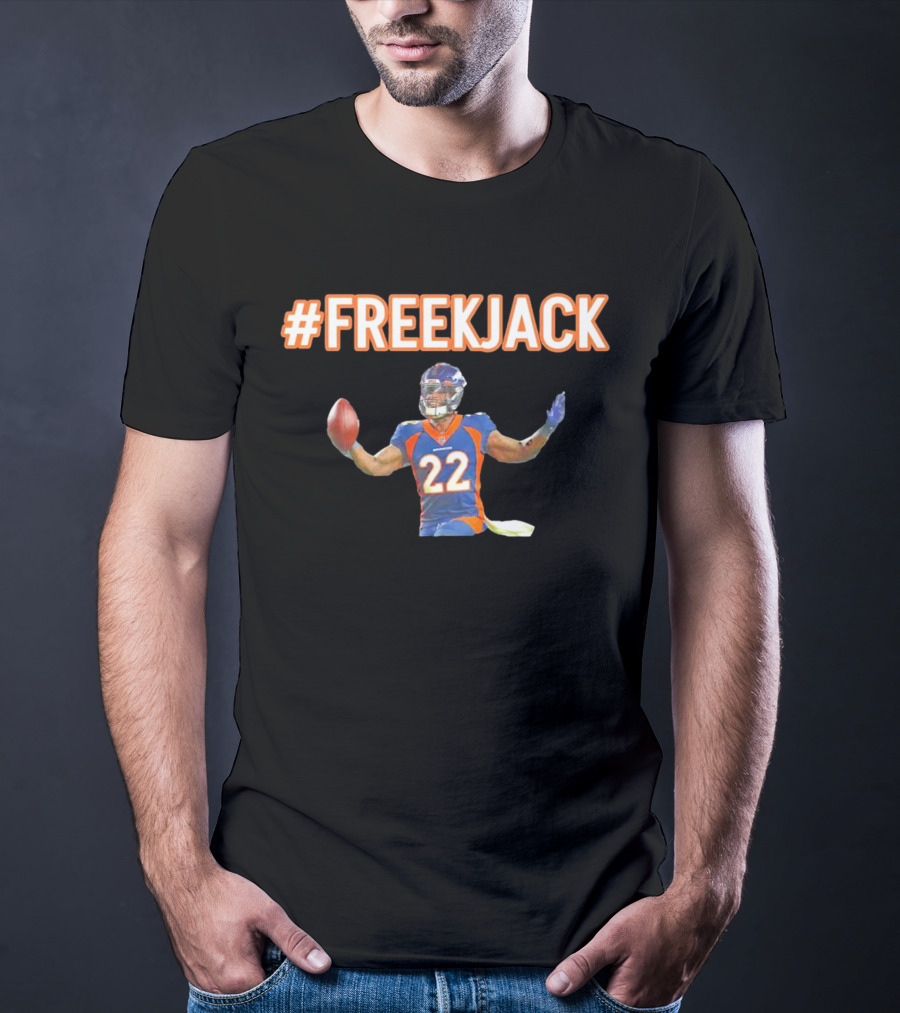 Mile High #FreeKJack Football Player 22 T-Shirt