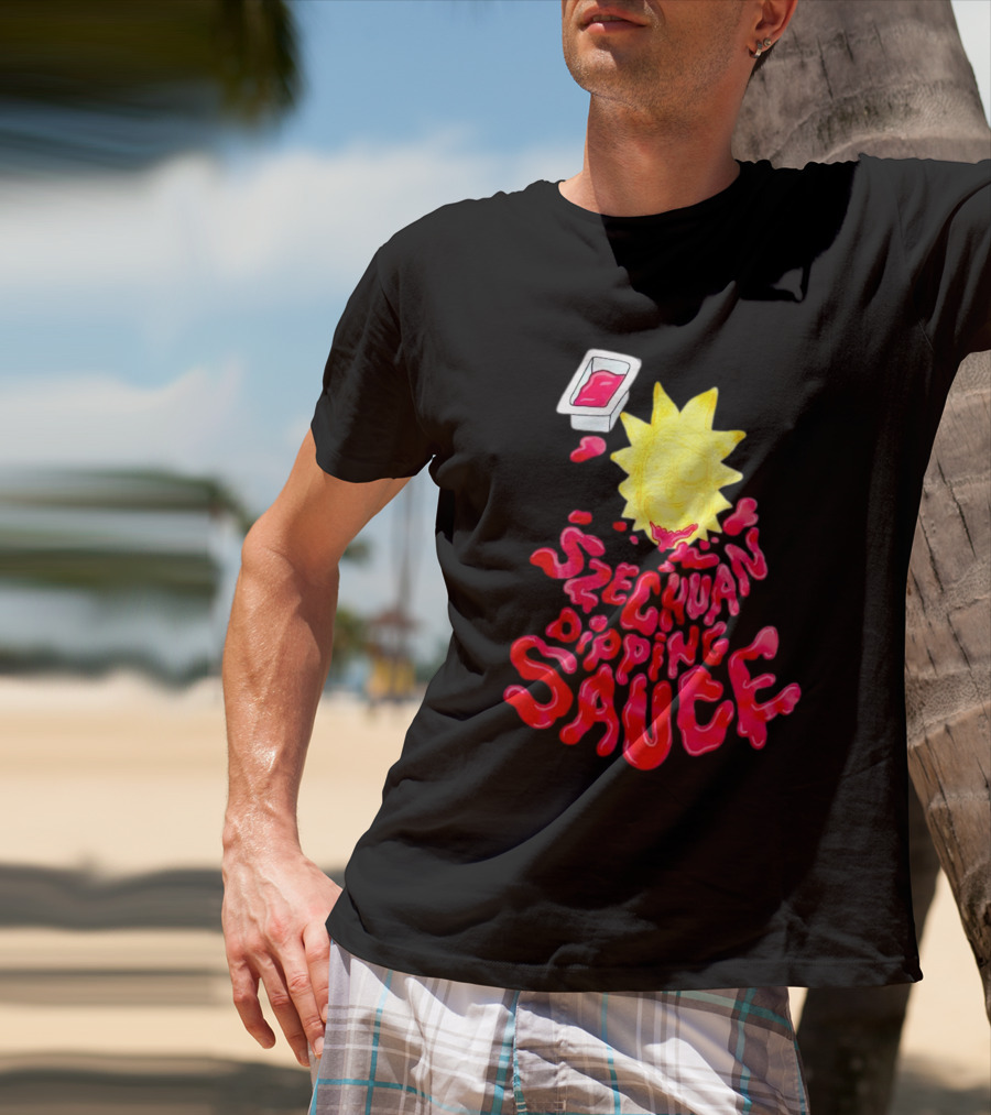 Rick And Morty Szechuan Dipping Sauce Melting Face T-Shirt