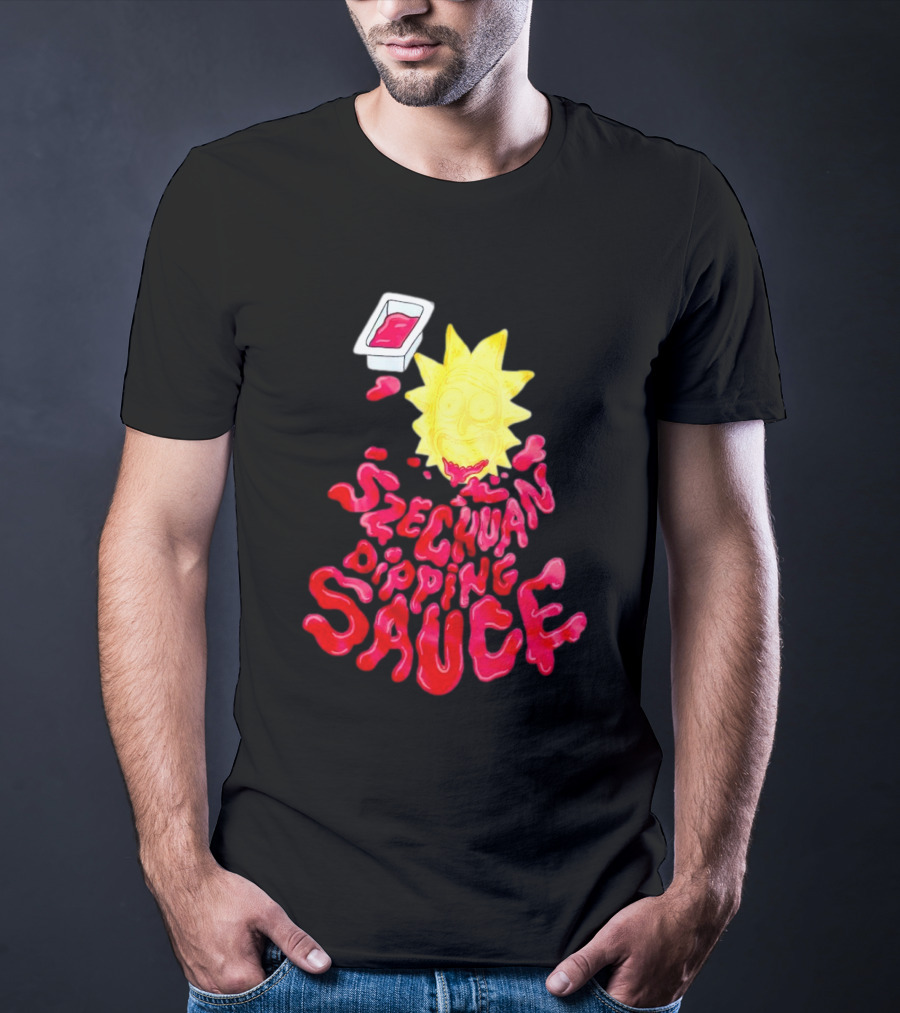 Rick And Morty Szechuan Dipping Sauce Melting Face T-Shirt