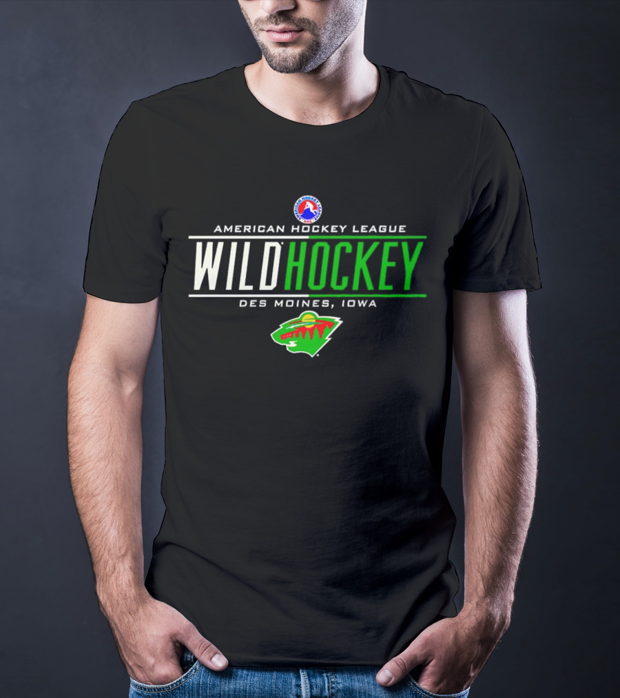 American Hockey League Wild Hockey Des Moines Iowa T-Shirt