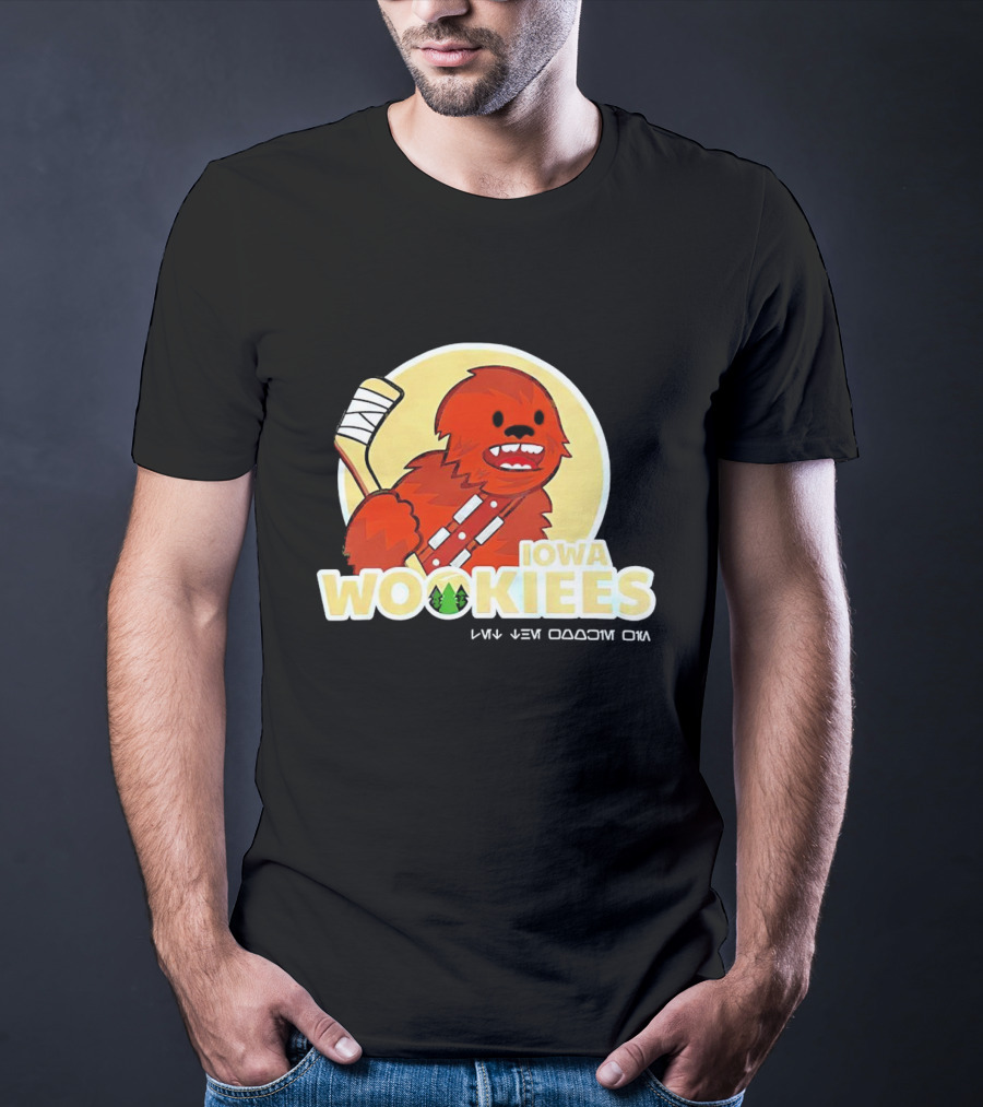 Iowa Wookiees Hockey Team Chewbacca Inspired Sports T-Shirt