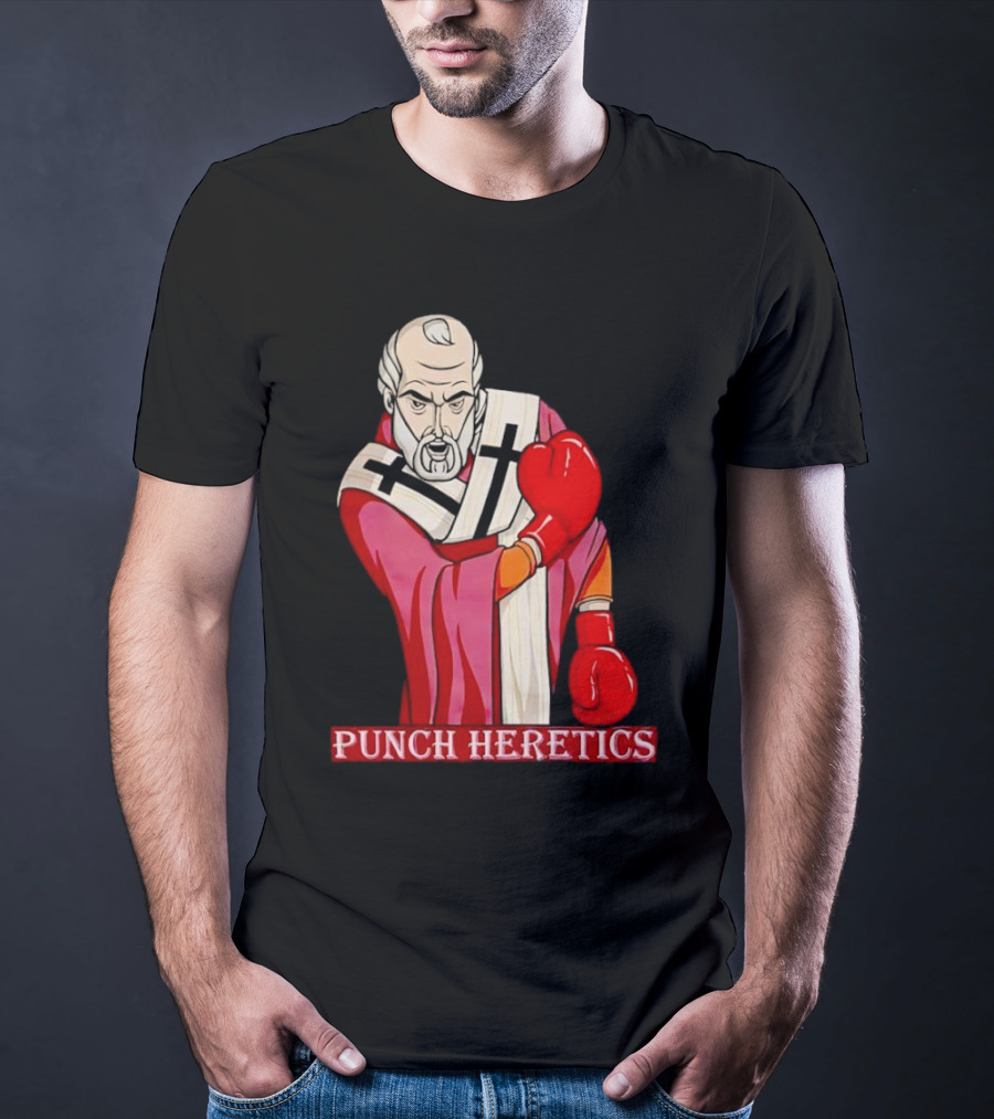 Punch Heretics Boxing Bishop Iconic T-Shirt
