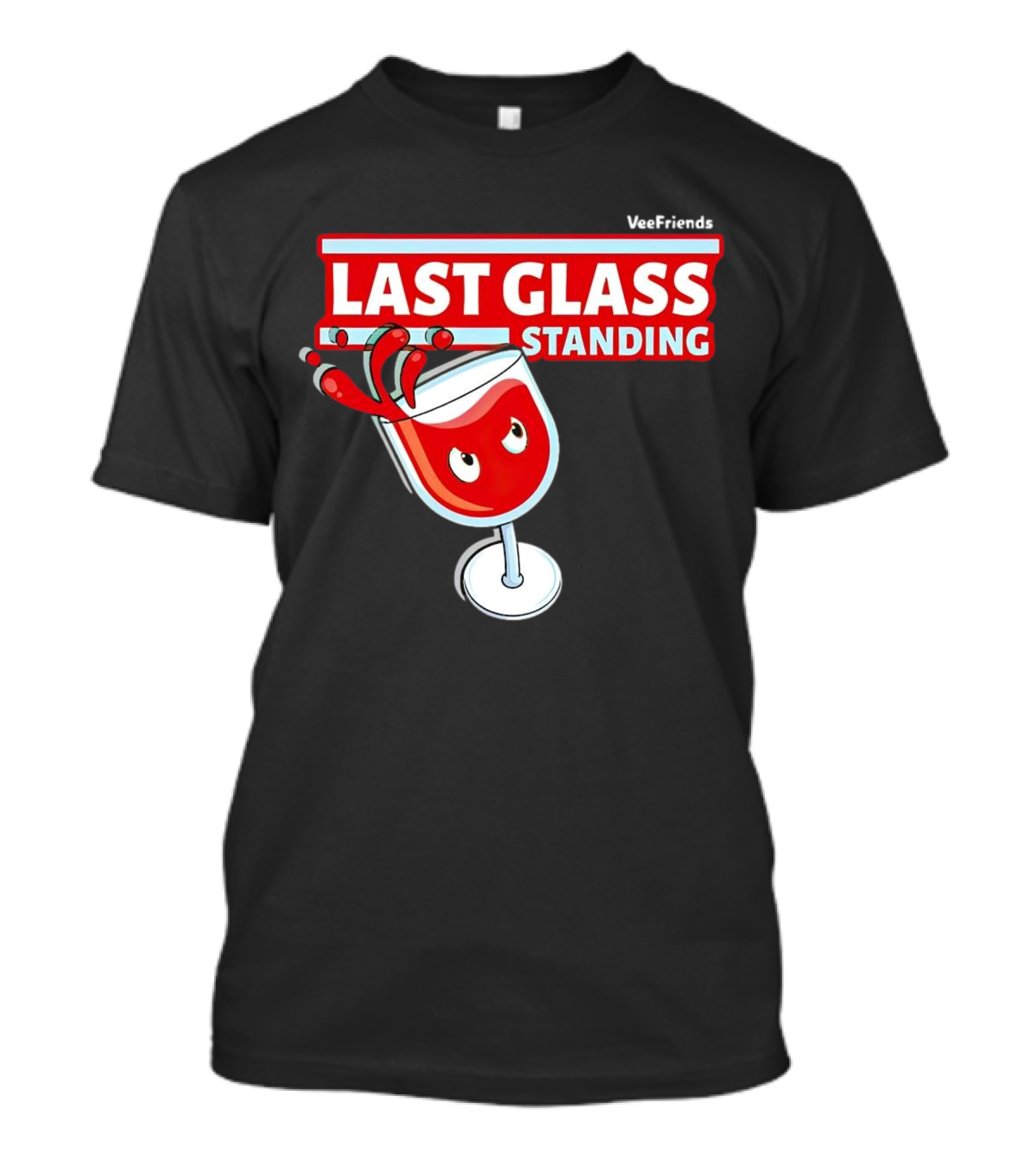 VeeFriends Last Glass Standing Wine Glass Character T-Shirt