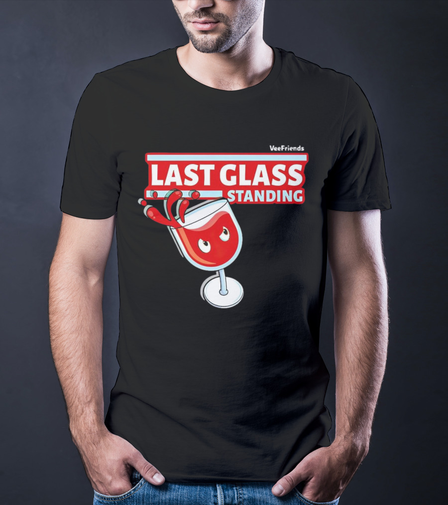 VeeFriends Last Glass Standing Wine Glass Character T-Shirt