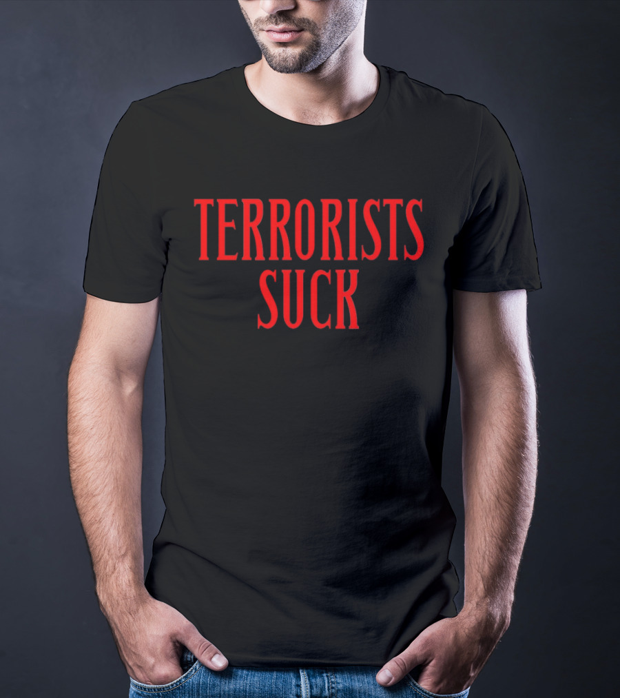 Don Frye Terrorists Suck Red T-Shirt