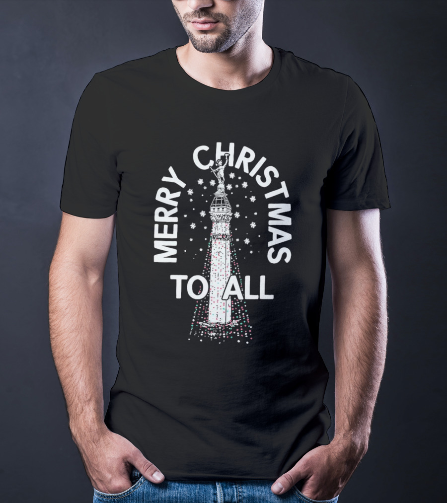 Merry Christmas To All Lights Monument T-Shirt