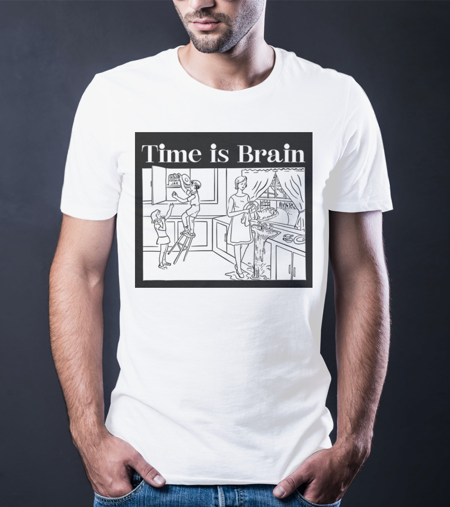 Time Is Brain Kitchen Scene Classic T-Shirt