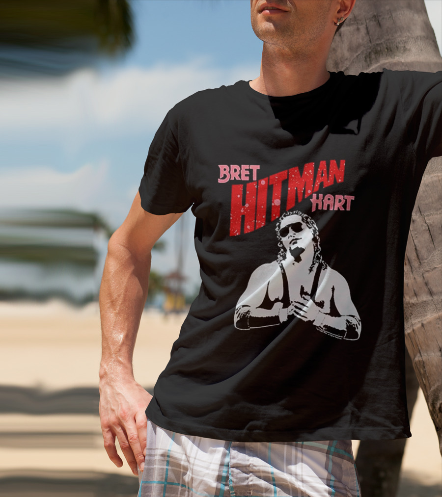 Bret Hitman Hart Wrestling Iconic T-Shirt