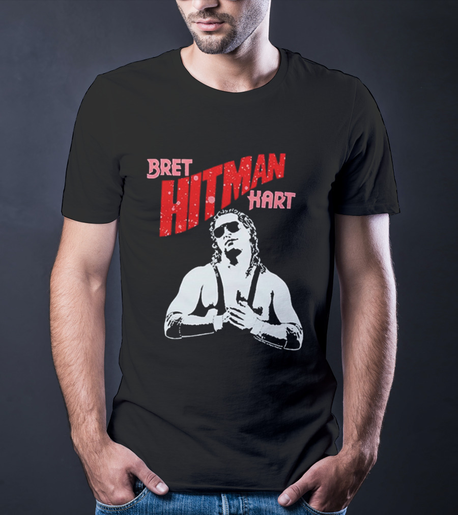 Bret Hitman Hart Wrestling Iconic T-Shirt