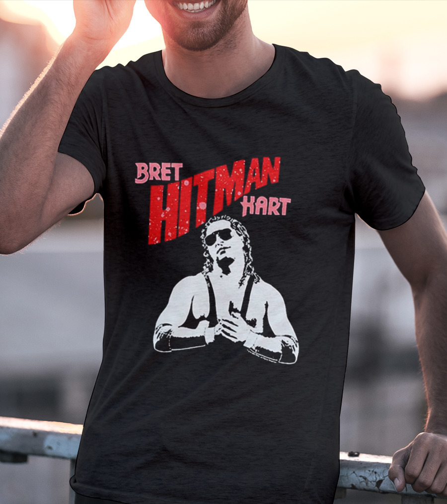 Bret Hitman Hart Wrestling Iconic T-Shirt
