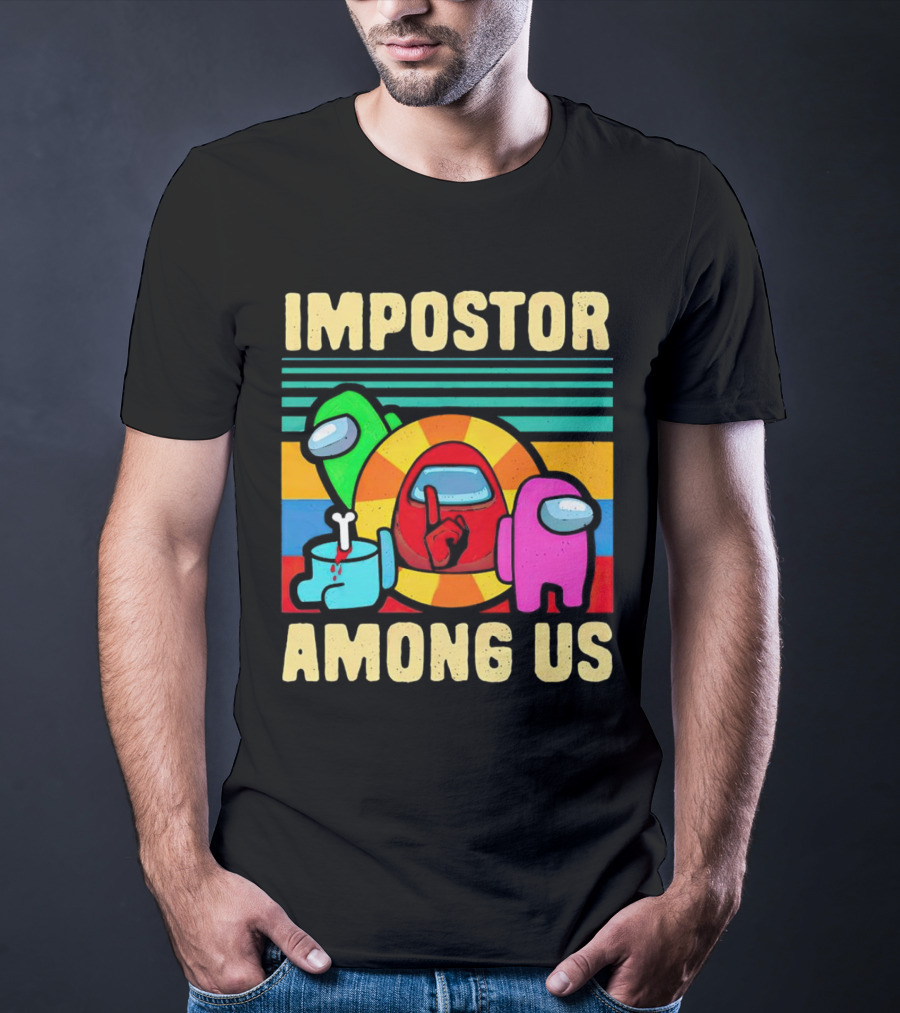 IMPOSTOR AMONG US Retro Crewmate T-Shirt