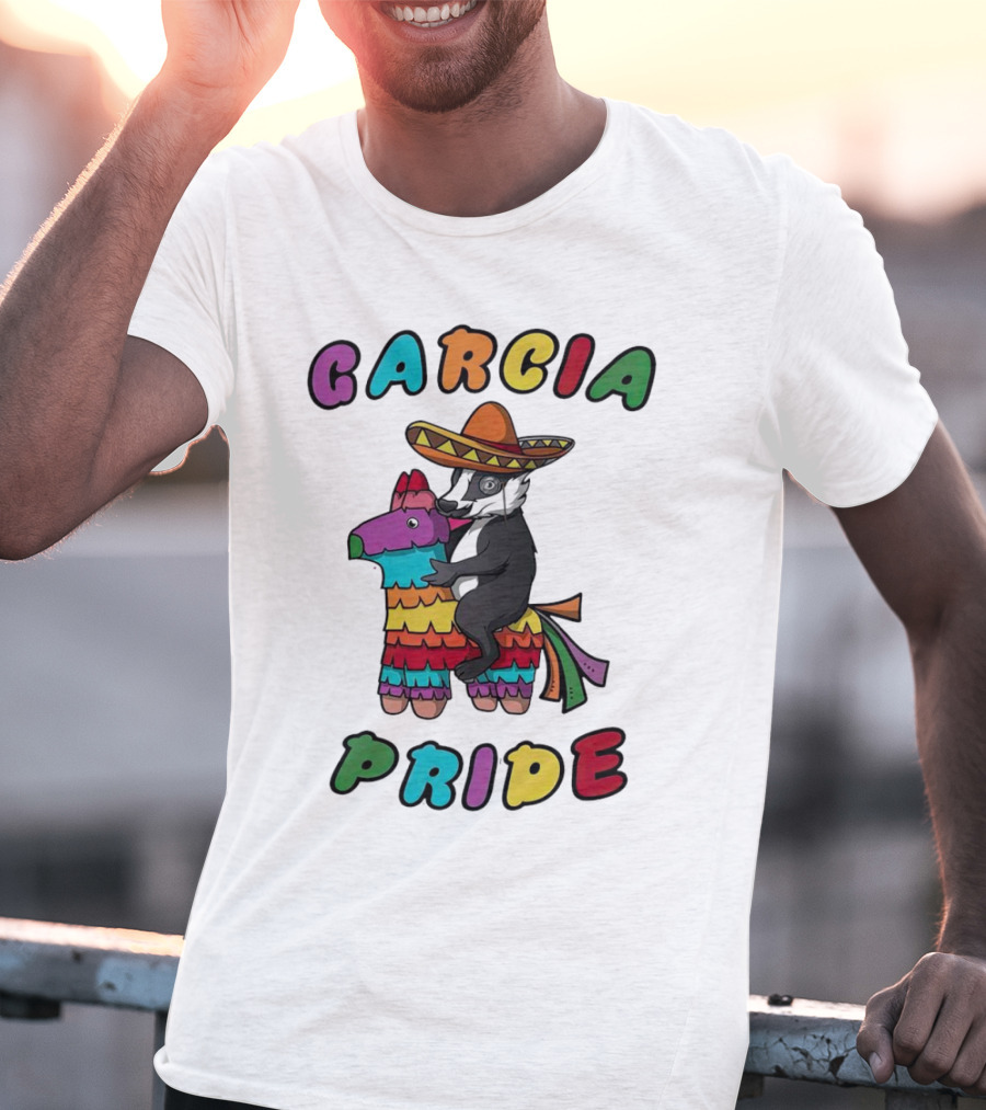 Garcia Pride Piñata Sombrero Rainbow Colors T-Shirt
