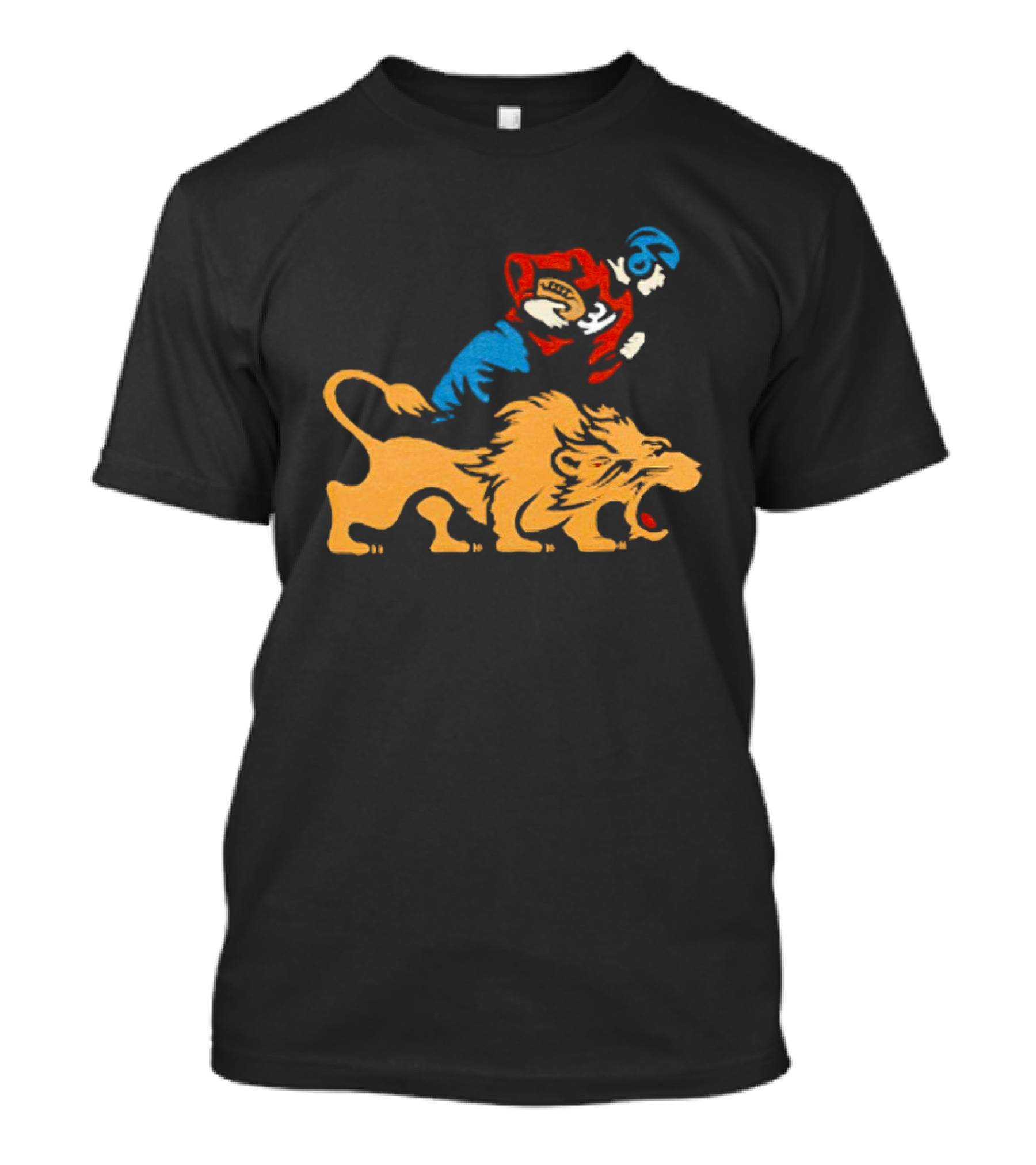 Detroit Lions Vintage Football Player And Lion Emblem This Story Is Just Beginning T-Shirt