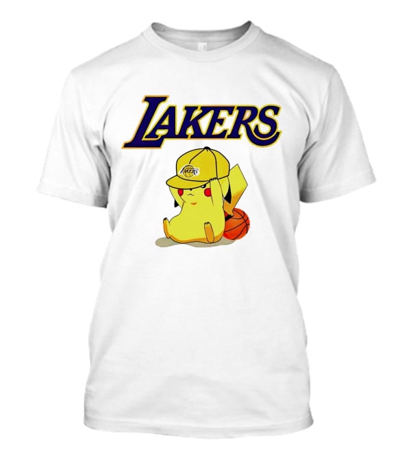 Lakers Pikachu Basketball Hat T-Shirt