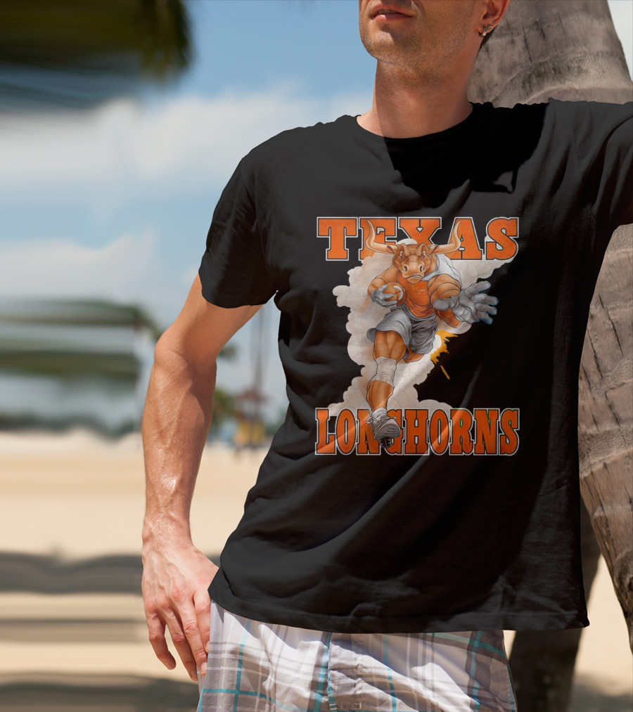 Texas Longhorns Mascot Charging Forward T-Shirt