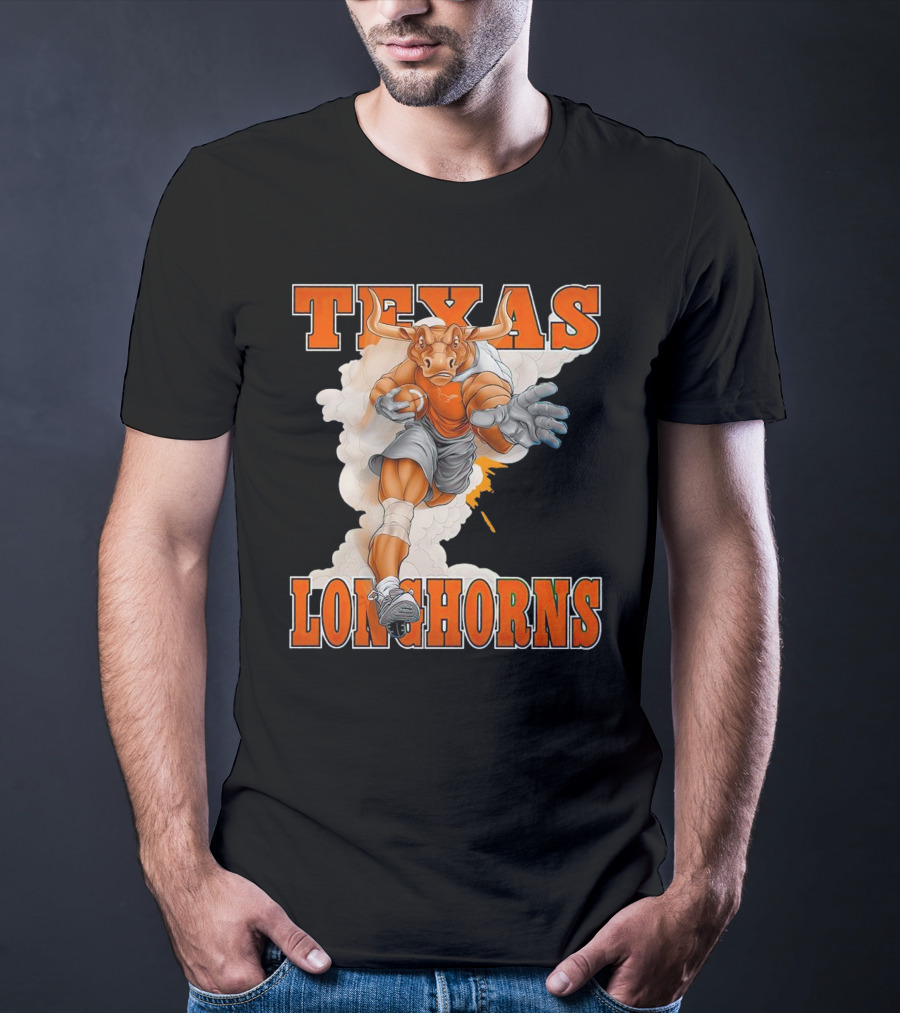 Texas Longhorns Mascot Charging Forward T-Shirt