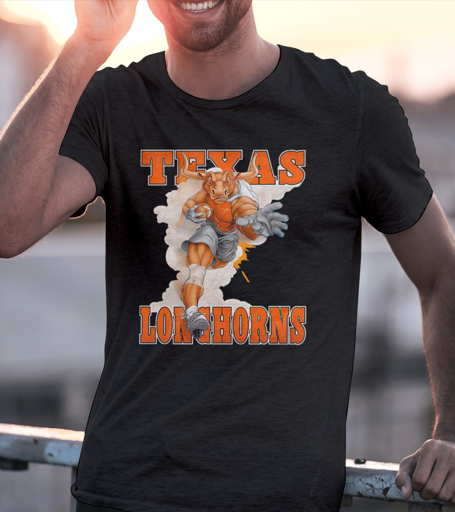 Texas Longhorns Mascot Charging Forward T-Shirt