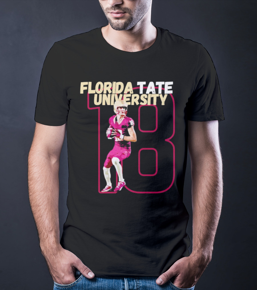 Florida Tate University Football 18 Hopkins Player Action T-Shirt