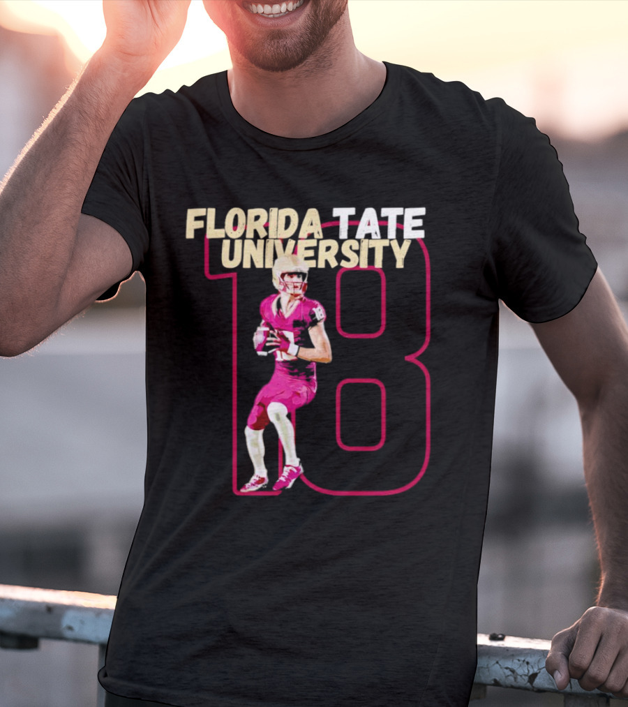 Florida Tate University Football 18 Hopkins Player Action T-Shirt