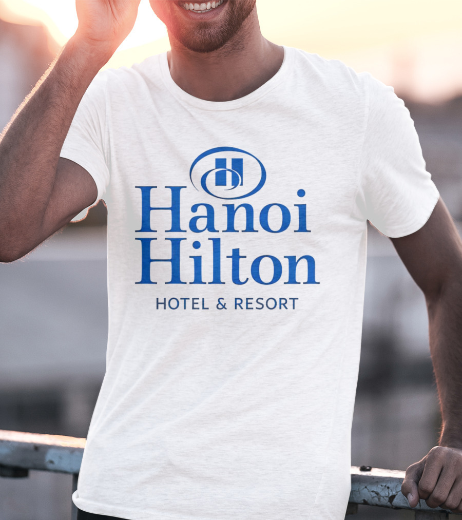 Hanoi Hilton Hotel And Resort Logo Emblem T-Shirt
