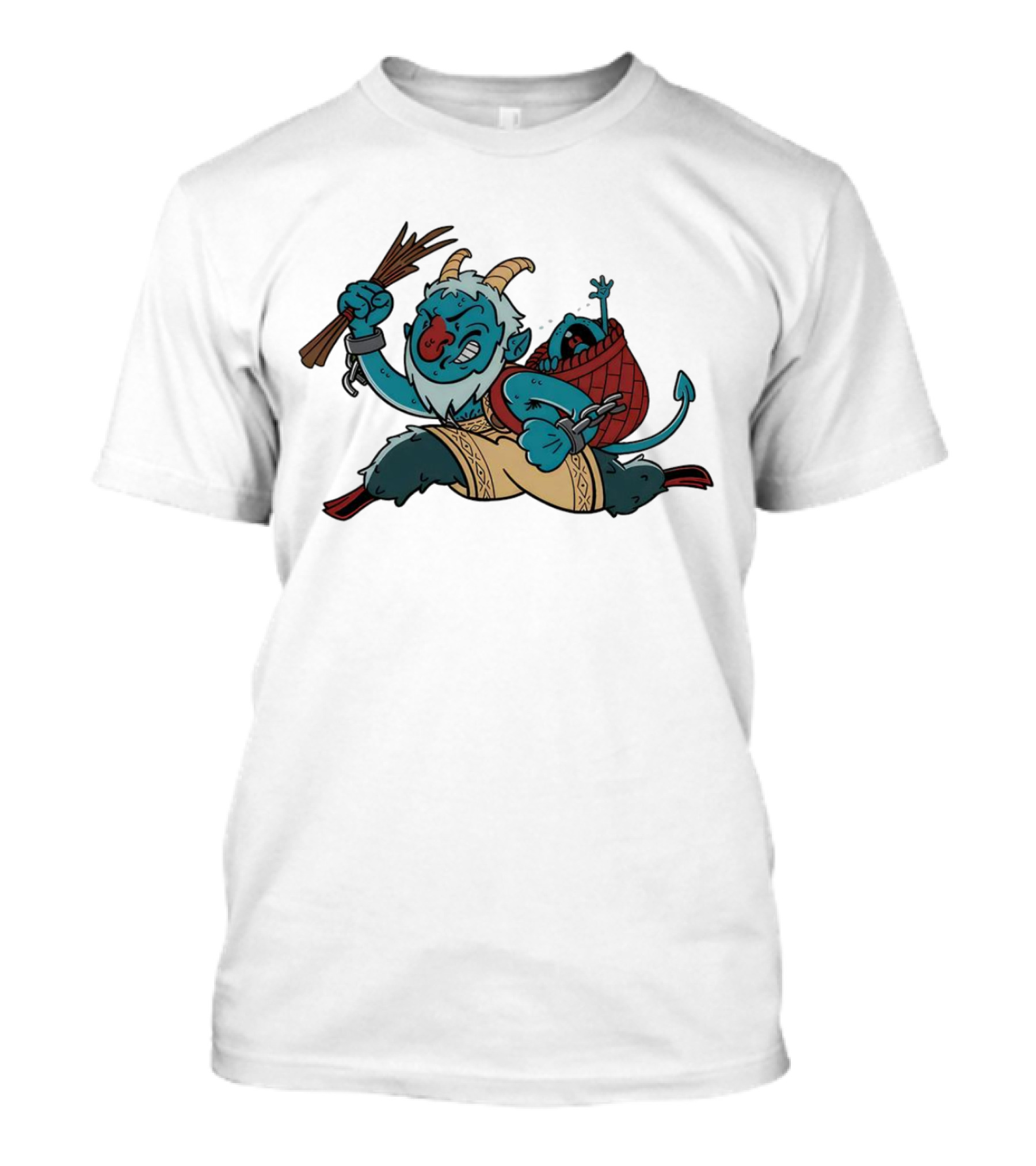Krampoly Rich Uncle Pennybags Krampus Mashup Character T-Shirt