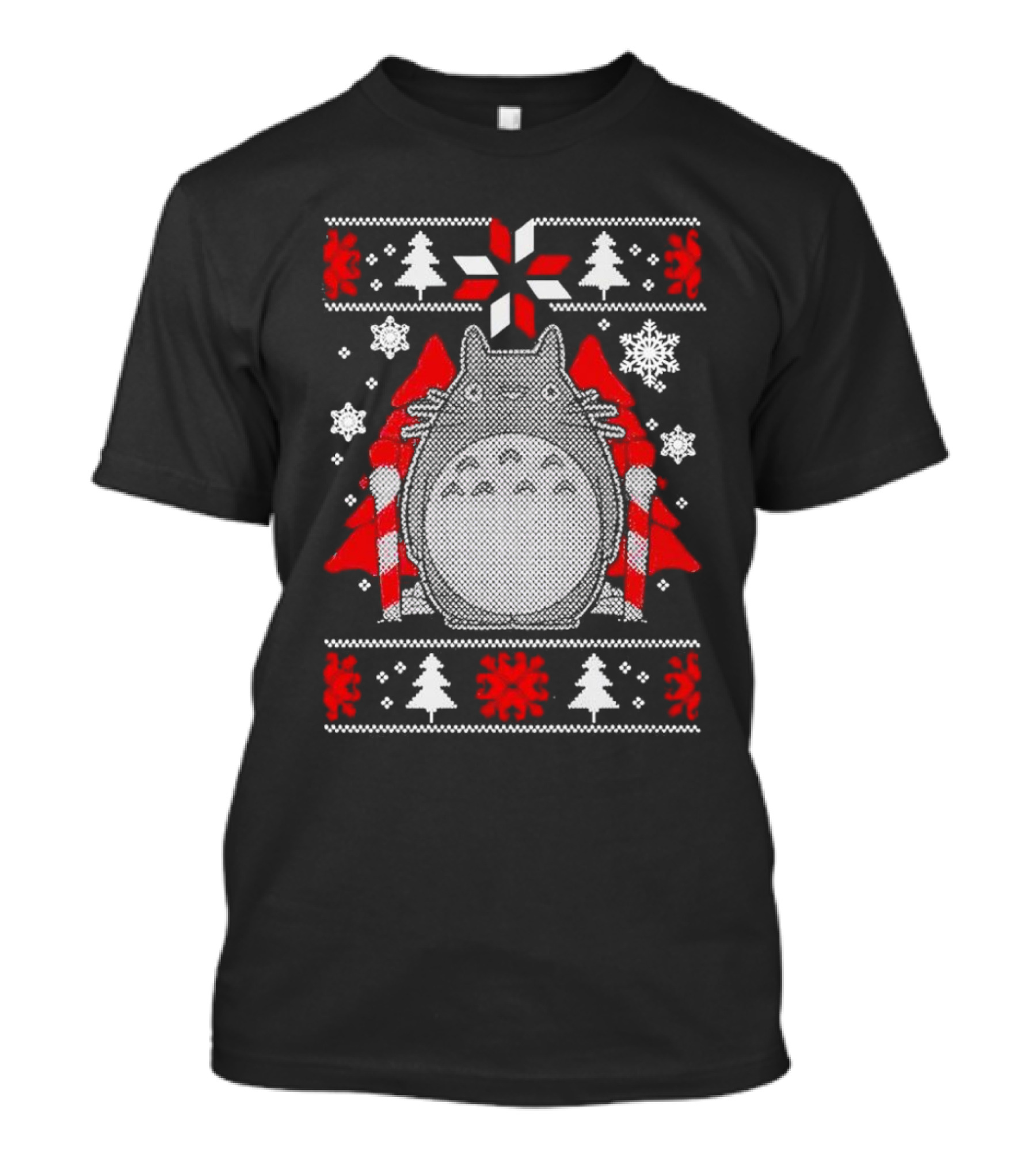 My Neighbor Totoro Studio Ghibli Festive Holiday T-Shirt